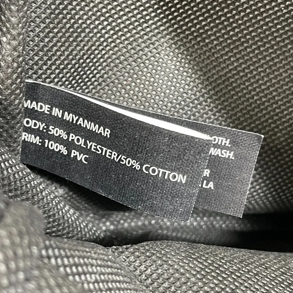 John Varvatos Canvas Tote Lightweight‎ Laptop Messenger Bag  Gray/Black NWOT